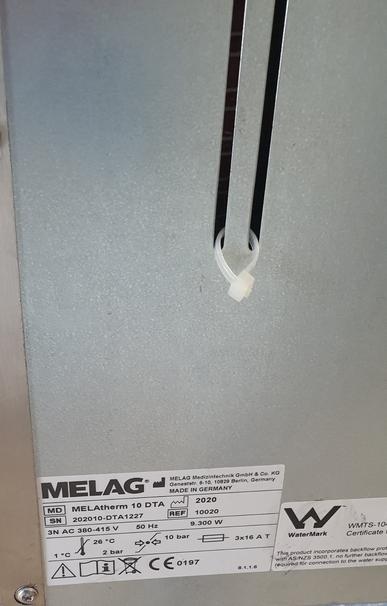 Themo- laveur désinfecteur MELAG Melatherm 10