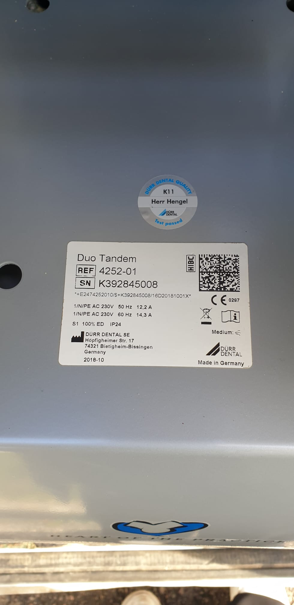 Dürr dental Duo Tandem